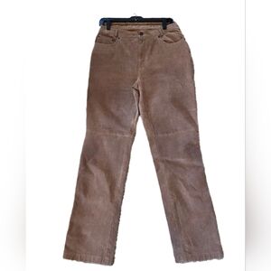 Chadwicks Suede Brown Leather Pants Boho Hippie Retro Size 10